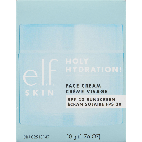 e.l.f. Broad Spectrum SPF 30 Sunscreen Holy Hydration Face Cream