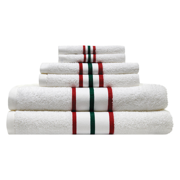 ALDI Huntington Home Red & Green Stripe Towel Set Pickup Instacart