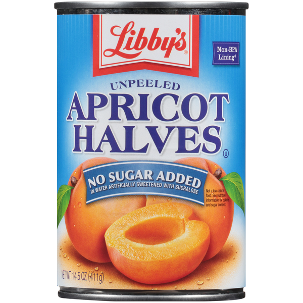 Libby's No Sugar Added Unpeeled Apricot Halves Same-Day Delivery