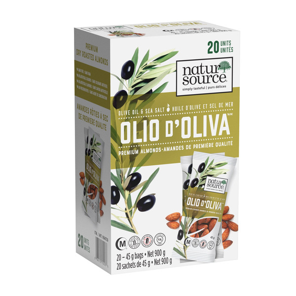 naturSource Olio d'Oliva Olive Oil & Sea Salt Almonds