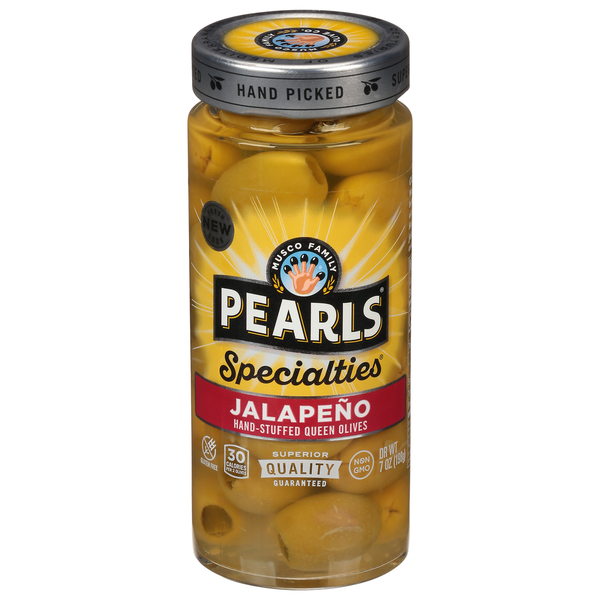 Pearls Specialties Jalapeño Stuffed Queen Olives Same-Day Delivery
