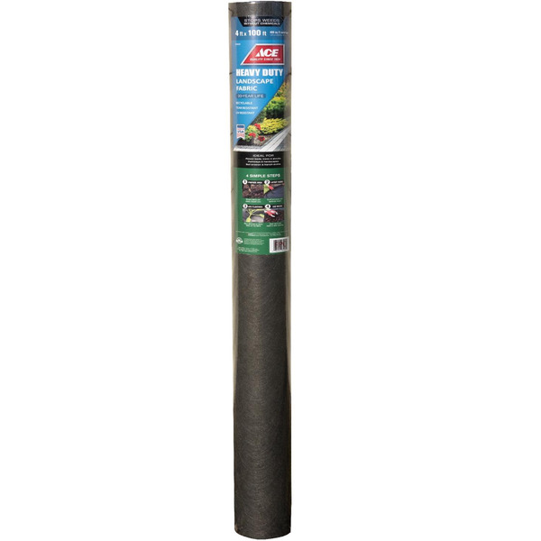 ACE Heavy Duty Landscape Fabric, 4 ft W x 100 ft L