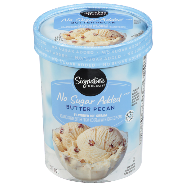 Signature SELECT Ice Cream, No Sugar Added, Butter Pecan