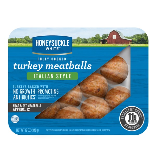 Honeysuckle White® Fully Cooked Italian Style Turkey Meatballs (0.75 lb
