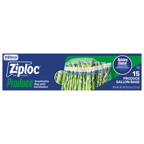 Ziploc® Breathable Bag, Moisture Control Same-Day Delivery or