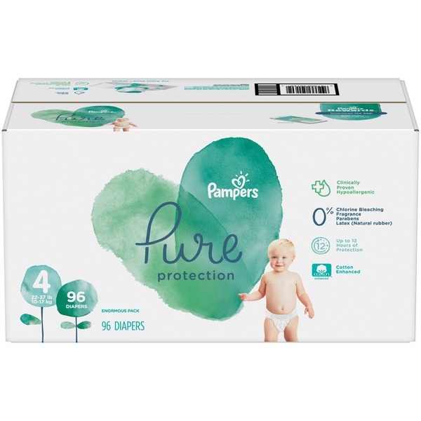 pampers pure protection diapers size 4