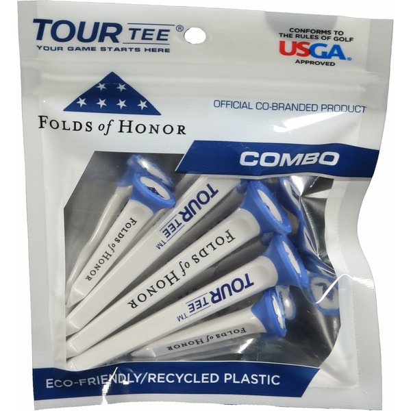 Tour Tee Folds of Honor Combo Golf Tees