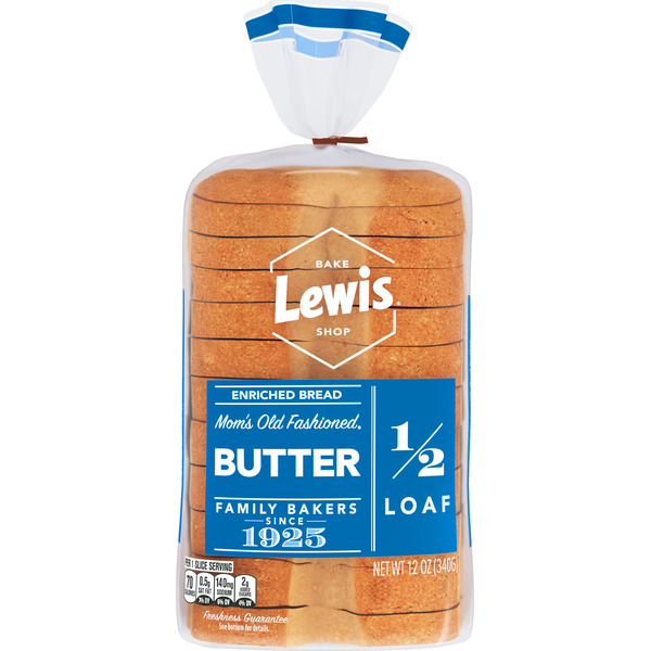 Lewis Bake Shop Butter Half Loaf White Bread Same-Day