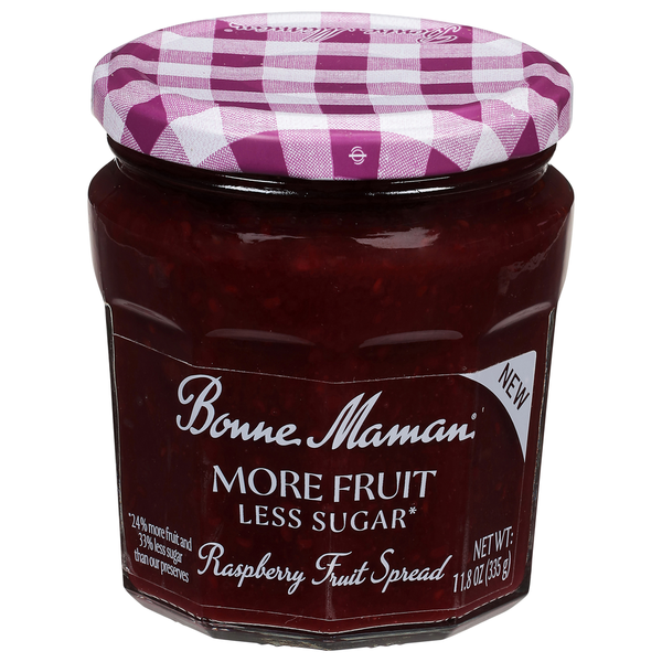 Bonne Maman Fruit Spread, Raspberry, Less Sugar, More Fruit