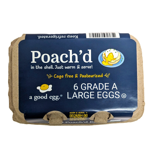 Poach'd Poached Shell Eggs, Cage Free, Large, Grade A Same-Day