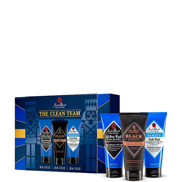 Jack Black The Clean Team Body Cleanser Travel Size Trio Holiday Gift Set
