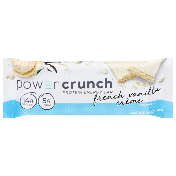 Power Crunch French Vanilla Creme Protein Energy Bar Same-Day