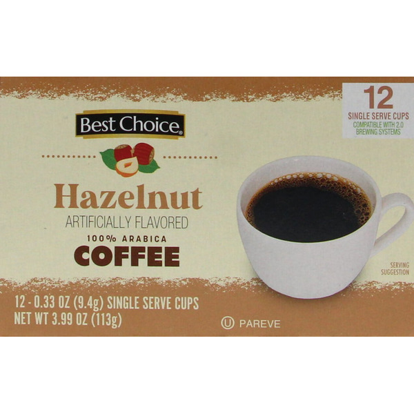 Best Choice SINGLE SERVE K-CUPS HAZELNUT COFFEE