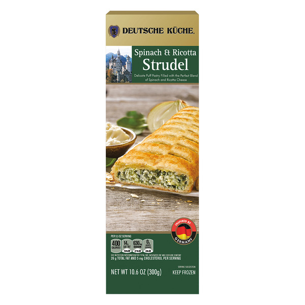 Deutsche Küche Spinach and Ricotta Strudel