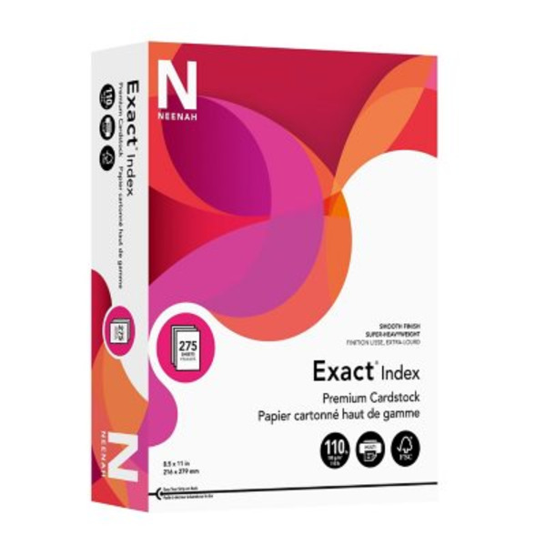 Neenah Exact Index Solid Premium Cardstock Same-Day Delivery