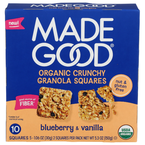 Madegood Organic Blueberry & Vanilla Crunchy Granola Squares 5 Pack