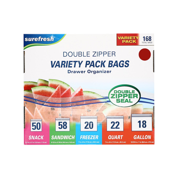 Sure Fresh Double Zipper Bags Same-Day Delivery | Dollar Tree