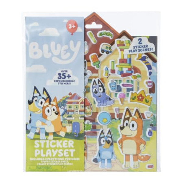 Bluey Sticker Playset With 35+ Repositionable Stickers