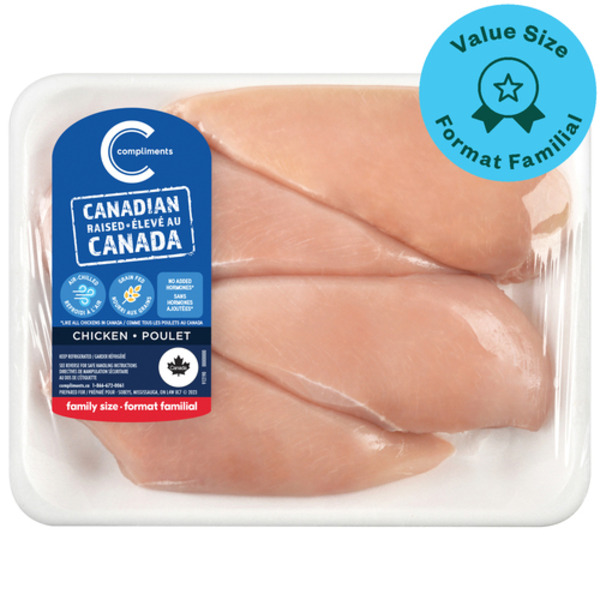 Sobeys Compliments Chicken Breasts Boneless Skinless Value Pack ...