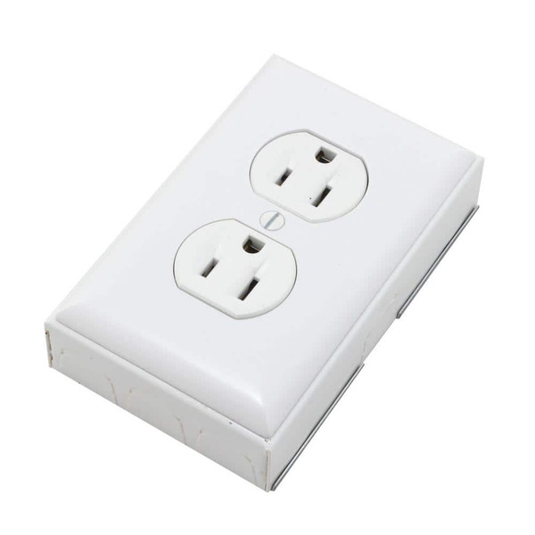 Legrand Wiremold 700 Series Metal Surface Raceway Duplex Receptacle Kit, White