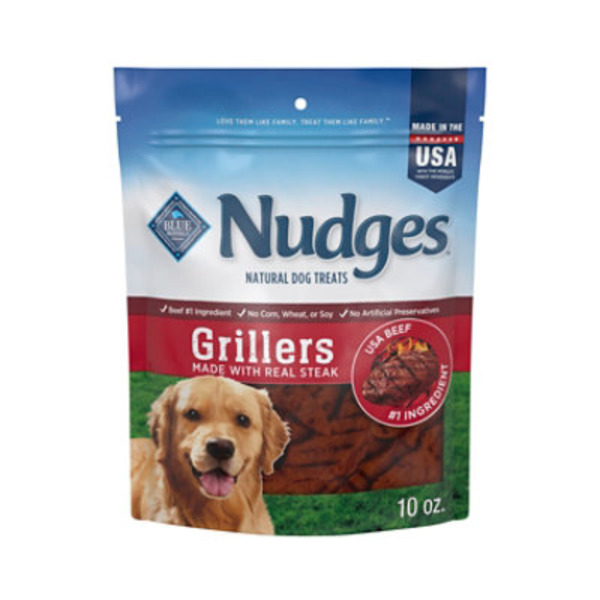 Blue Buffalo Nudges Grillers Natural Dog Treats, Steak