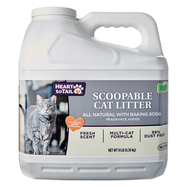 Heart to Tail Scoopable Cat Litter with Baking Soda