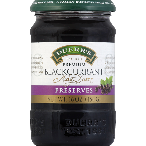 Duerr's Preserves, Premium, Blackcurrant