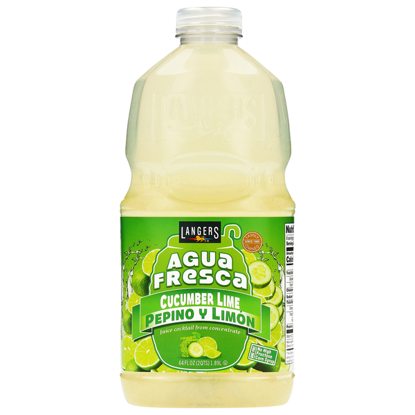 Langers Cucumber Lime Juice Cocktail