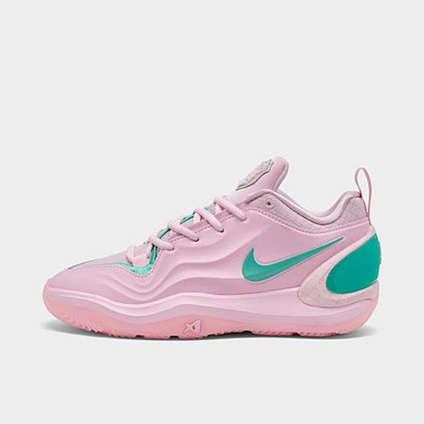 Nike Kids' Grade School A'Two 'Pinkies Up' Basketball Shoes, Size 6.5, Medium/D - Pink & White