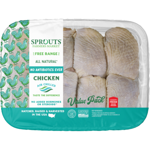 Sprouts Bone In Chicken Thighs No Anitbiotics Ever Value Pack Same