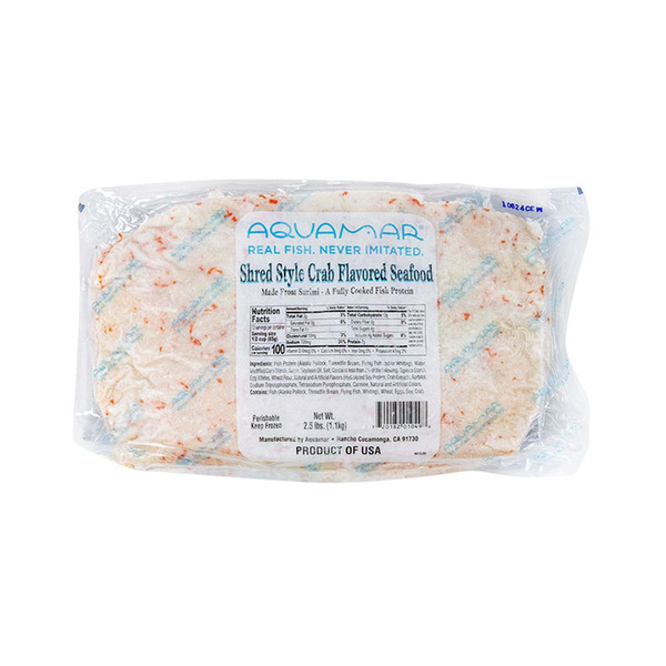Frozen Aquamar- Imitation Crab Shreds (USA) - 2.5 lbs