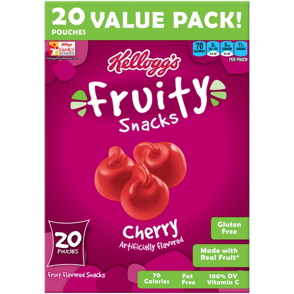 Kellogg's Fruity Snacks Cherry Fruit Flavored Snacks (16 oz) - Instacart