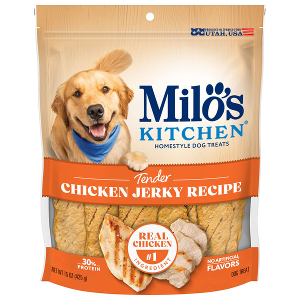 Milo's Kitchen Tender Chicken Jerky Recipe Dog Treats