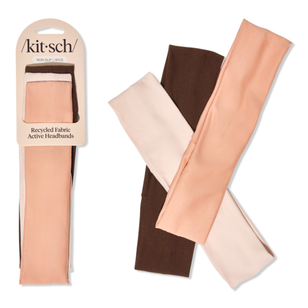 Kitsch Active Headbands 3 Piece Set - Rosewood
