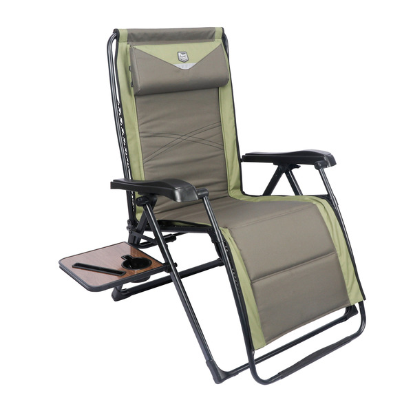 Timber Ridge Zero Gravity Lounger With Securing Clip - Green