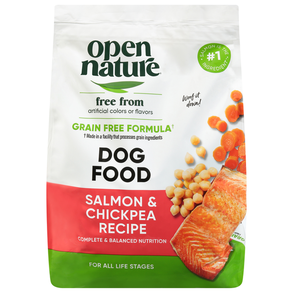 Open Nature Dog Food, Grain Free Formula, Salmon & Chickpea Recipe