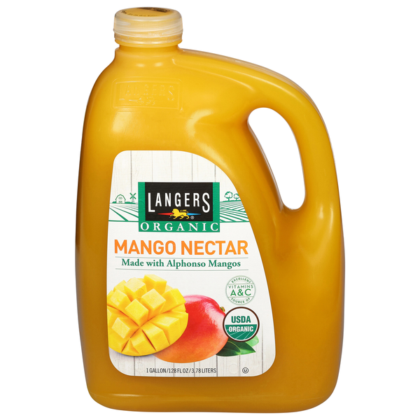 Langers Organic Mango Nectar, 1 Gallon Same-Day Delivery | Costco