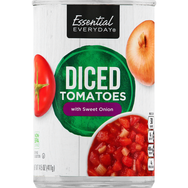 Essential Everyday Tomatoes with Sweet Onion, Diced (14.5 oz) Instacart