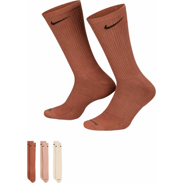 Nike Dri-FIT Everyday Plus Cushion Color Crew Socks - Mineralclayroswhsprprlwht