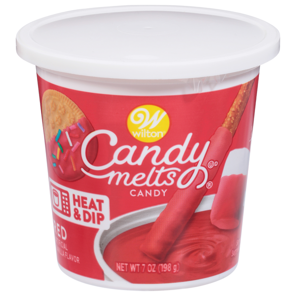Wilton Candy Melts, Red, Vanilla Flavor