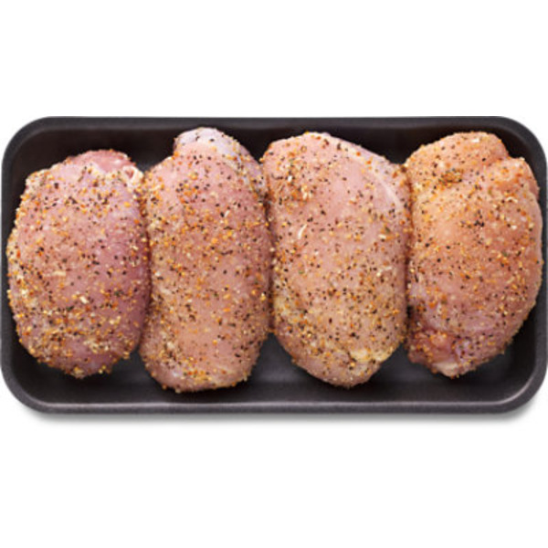 Lemon Pepper Seasoned Boneless Chicken Thighs