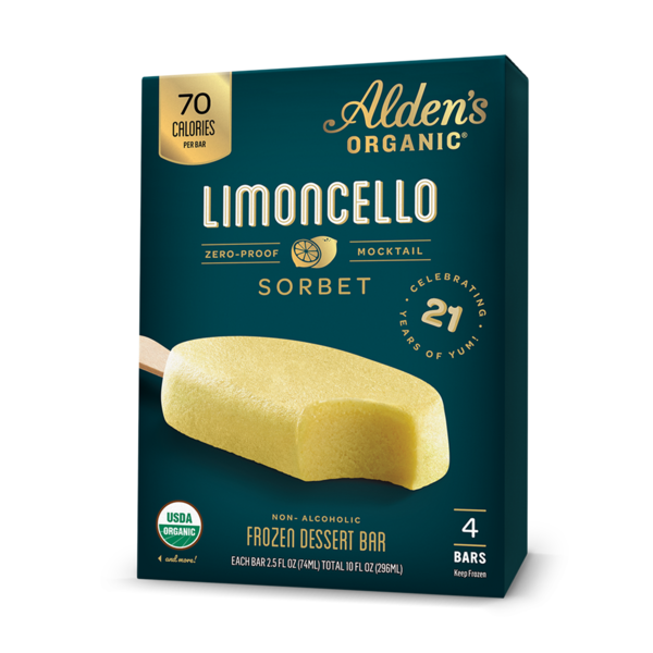 Alden's Organic Limoncello Sorbet Bars Same-Day Delivery or Pickup