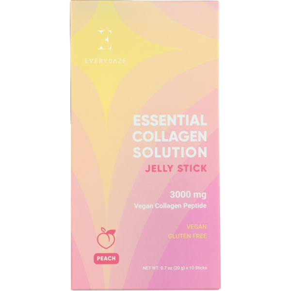 Everydaze Peach Essential Collagen Solution Jelly Stick 10 Pack