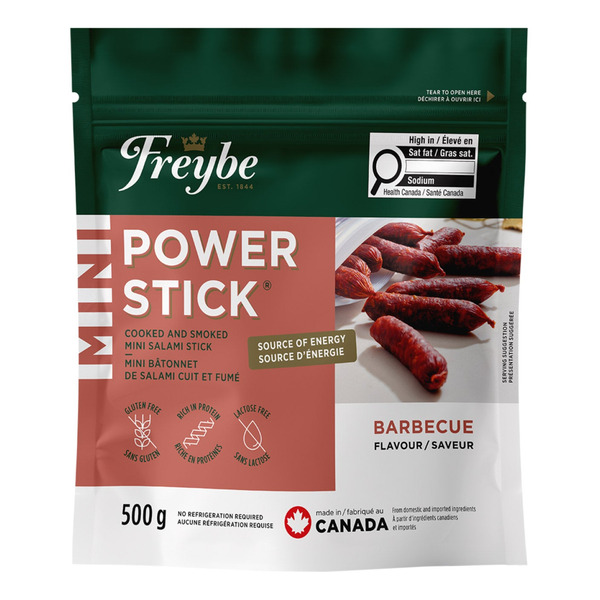 Freybe Mini Power Stick Cooked & Smoked Mini Salami Sticks – Barbecue
