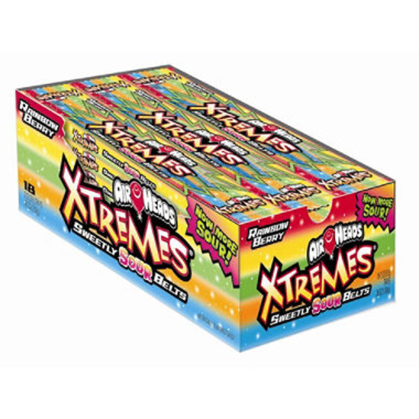 Airheads - Xtreme Sour Belts Candy - 18/2 oz pkgs