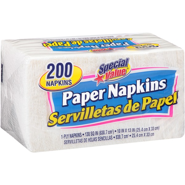 Special Value Paper Napkins (200 ct) Instacart