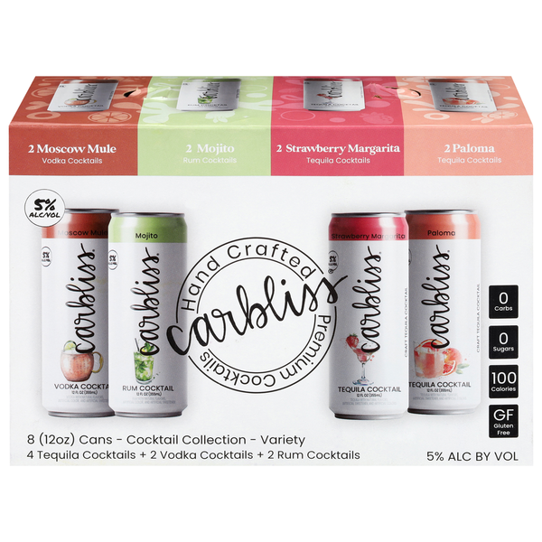 Carbliss Assorted Cocktail Collection Variety Same-Day Delivery or