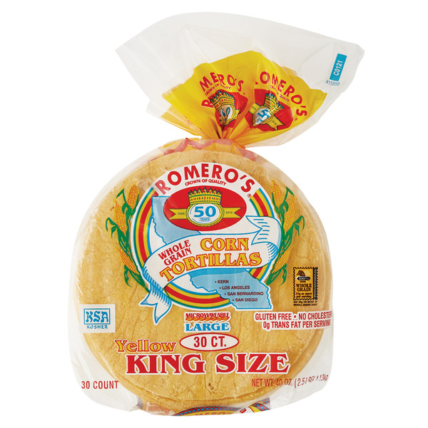 Romero's Yellow Corn Tortillas 30 ct