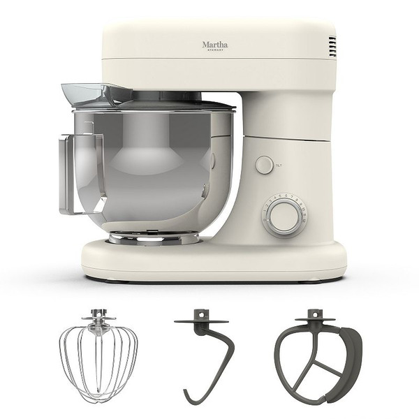 Martha Stewart Tilt-Head Stand Mixer, 5.3 qt - Linen