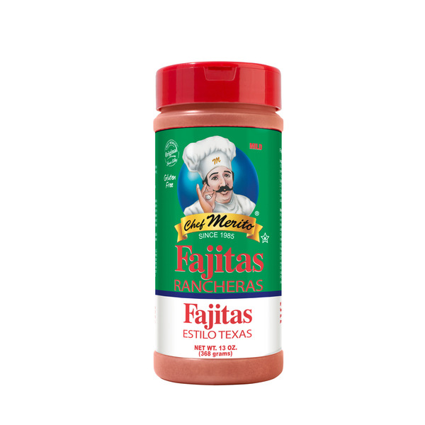 Chef Merito Fajitas Rancheras Seasoning, Fajitas Estilo Texas